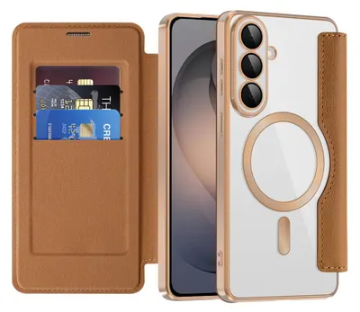 Obrázok produktu pre Techsuit – SmartMag Book Case knižkové ochranné puzdro pre Samsung Galaxy S26 – hnedé