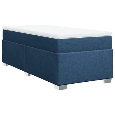Produktbild von Boxspringbett mit Matratze Blau 80x200 cm Stoff