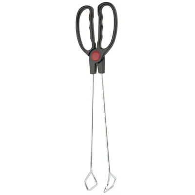 Produktbild von BBQ Stahlzange | GRILLZANGE zum Wenden Servieren von Fleisch Gemüse 35,5 cm