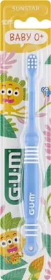 Produktbild von GUM Baby Monster soft Zahnbürste 0-2 Jahre Jungenfarben blau oder grün