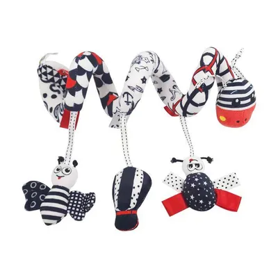 Produktbild von Baby Spiral Spielzeug, Bett Mobile, Hängespielzeug, Stofftier, Kinderwagen Deko, Frühförderung, Geschenk, Giraffe Schwarz-Weiß