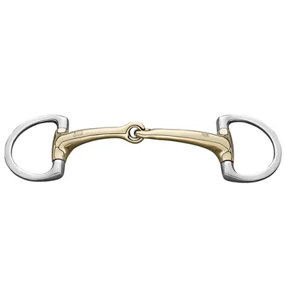 Produktbild von Sprenger Dynamic RS Olivenkopf Unterlegtrense mit D-förmigem Ring 14 mm Sensogan, Größe:125 mm