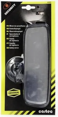 Obrázek produktu pro Univerzální zpětné zrcátko Cartec, přísavka, kulový kloub, černé
