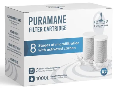 Wasserfilterpatronen, 2 Stück, 8-stufige Filtration, 1000 Liter