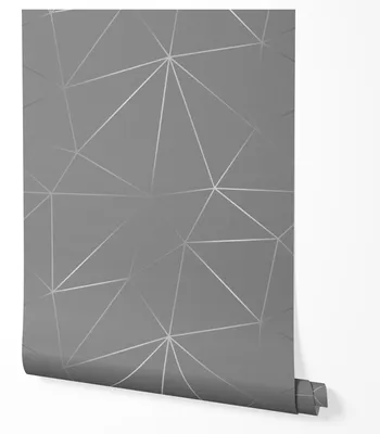 Produktbild von Vliestapete Geometrisch Linien Minimalistisches Matt Wohnzimmer 4x2,5 Grau
