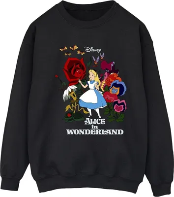 Produktbild von Disney - "Alice in Wonderland" Sweatshirt für Damen BI5653 (L) (Schwarz)