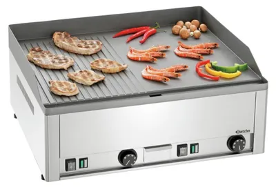Produktbild von Bartscher Griddleplatte GDP 650E, glatt/gerillt