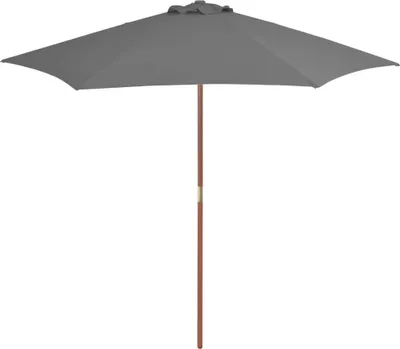 Produktbild von Sonnenschirm mit Holz-Mast 270 cm Anthrazit