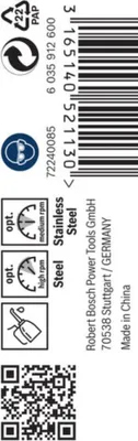 Zdjęcie produktu dla Wiertło do metalu HSS-Co, standardowe 3,3 x 36 x 65 mm