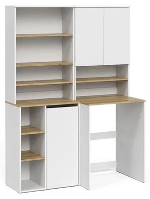 Immagine prodotto di Set di mobili da bagno Vicco Viktor Bianco/Rovere artigianale 4 pezzi, Model 59176