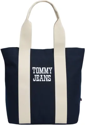 Produktbild von Tommy Jeans Herren Tote Bag Tasche Bold Varsity aus Canvas, Blau (Dark Night Nav