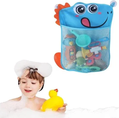 Produktbild von Famanu Badspeicher Tasche mit 2 Saugnäpfen - Organizer für Duschzubehör