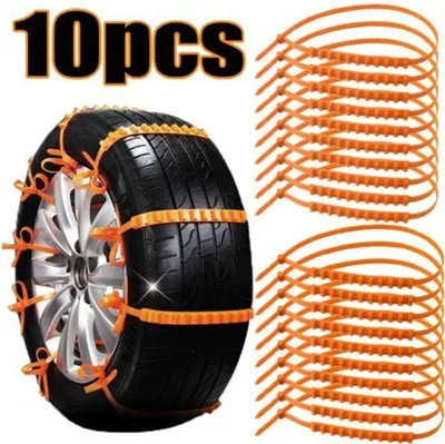 Immagine prodotto di Catene da neve, Catene da neve, Catene da neve, Cinture da ghiaccio e neve, Accessori per auto (10pz) - NIFTCHAINS