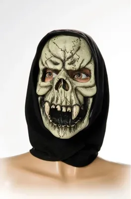 Produktbild von Rubies Totenschädelmaske mit Tuch