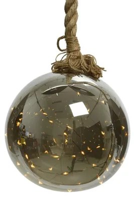 Productafbeelding van Micro LED bal touw op batterij dia 20x80 cm 40L warm wit Kerst Lumineo