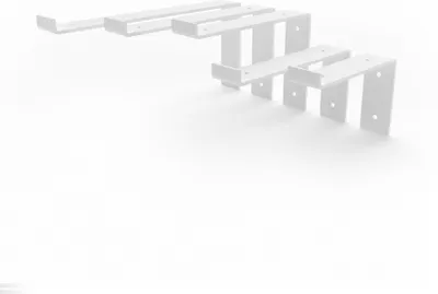 Produktbild von HEVVA - Regalhalter NEUBERG - 10 cm Tiefe, Weiß, 1 Stück