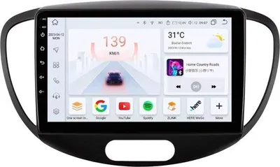 Produktbild von Autoradio mit Bluetooth und CarPlay für Hyundai Grand i10 (2007–2013) – Kompatibel mit Apple und Android – Stereoanlage – Navigationssystem – 3 GB RAM, 32 GB Speicher