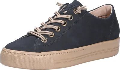 Produktbild von Paul Green 4081-358 Damenschuhe, Sneaker, Leder, Dunkelblau, Wechselfußbett - Damenschuhe Top Trends, Blau, leder (old nubuk)