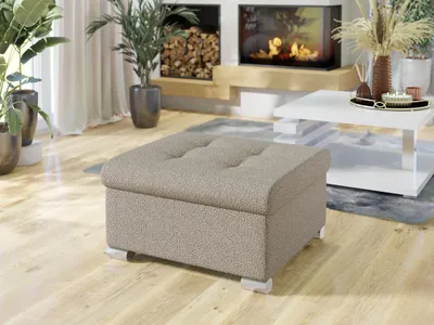 Produktbild von MIRJAN24 Polsterhocker Niko Klein, Stilvoll Sitzhocker vom Hersteller, Moderne Hocker (Farbe: Manza 22)