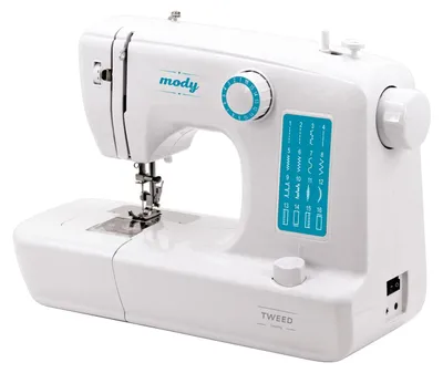 Automatische Nähmaschine, elektrisch, 4-Stufen-Knopfloch, weiß