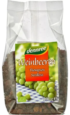 Produktbild von Weinbeeren Thompson Seedless - getrocknet 500g