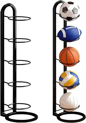 Produktbild von 5-Stufen Ballstandardsystem - Vertikales Ballregal mit abnehmbarer Halterung - Modell SZKKQKJ03