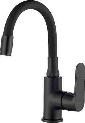 Produktbild von DIMA Black Kuchinox Waschtischarmatur mit flexiblem Auslauf
