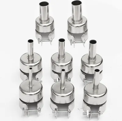 Zdjęcie produktu dla 8 sztuk dysz generatora gorącego powietrza Zestaw lutowniczy na gorące powietrze Stacja lutownicza 3/4/5/6/7/8/10/12mm dla 850 852 858 950 952 702
