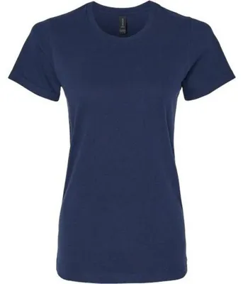 Productafbeelding van Gildan - "Softstyle" T-shirt, medium kwaliteit, voor dames, model LT588 (maat L) (marineblauw)
