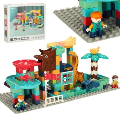 Obrázok produktu pre Kreatívne bloky dinosaur park guľôčková dráha 147sz