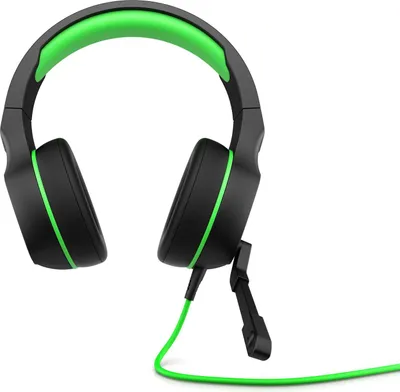 Produktbild von HP Pavilion Gaming-Headset 400, Kabelgebunden, Gaming, 300 g, Kopfhörer, Schwarz, Grün
