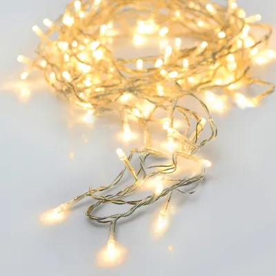 Immagine prodotto di Ghirlande con 24 LED bianco caldo, cavo trasparente, lunghezza 2,30 metri