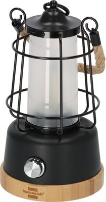 Brennenstuhl Akku Campinglampe CAL 1 m. Hanfseil + Bambussockel