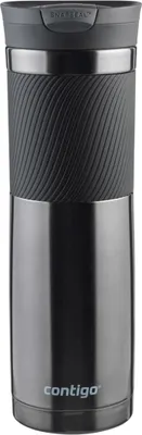A studio shot of a Contigo travel mug.