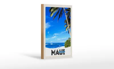 Produktbild von Holzschild Reise 12x18 cm Maui Hawaii Insel USA Strand Urlaub