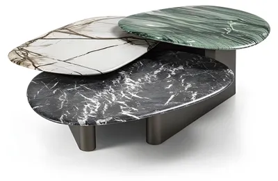Productafbeelding van Exclusieve, meerkleurige salontafel. Design salontafel in drie kleuren