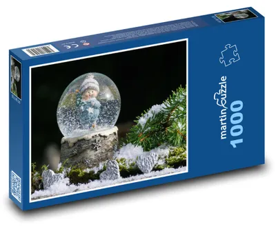 Obrázok produktu pre Puzzle 1000 Vianočná snehová guľa - martinpuzzle