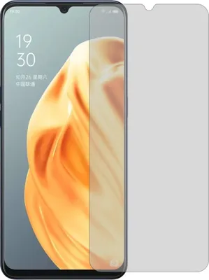 A screen protector is placed over a smartphone screen.