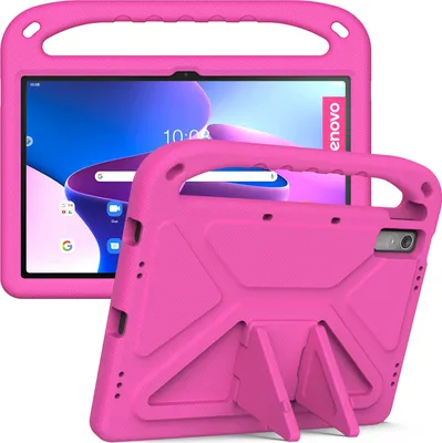 Produktbild von Hülle für Lenovo Tab P11 Gen 2 (TB350FU / TB350XU) 11,5 Zoll, Leichte Stoßfeste Eva Kinder Schutzhülle mit Griff und Faltbarem Ständer Rosa