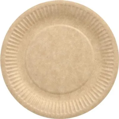 Image de 800 Papstar Assiette, carton pure ronde Ø 19 cm brun 88360
