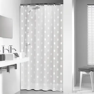 Produktbild von Sealskin Duschvorhang Shadows weiß, 211371310