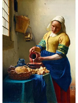 Zdjęcie produktu dla Bluebird Puzzle Art Puzzle Vermeer Mleczarka 1000 elementów