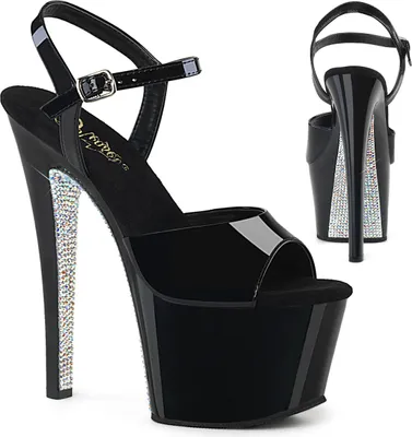 Produktbild von SKY-309CRS Damen Sandale von Pleaser, Schwarz EU 35, US 5