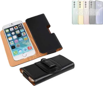 Produktbild von K-S-Trade Schützhülle Handyhülle kompatibel mit Meizu 21 Holster Gürtel Tasche Schutzhülle Handy-Tasche Smartphone Case Seitentasche schwarz 1x