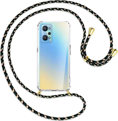 Produktbild von Handykette Backcover-Schutzhülle mit Band (Metall goldfarben) für Realme GT Neo2 - camouflage