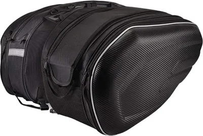 Zdjęcie produktu dla Torba motocyklowa, torba na siodło motocykla, torba boczna, uniwersalny organizer do przechowywania z tyłu, 36-58 l, z wodoodpornym pokrowcem