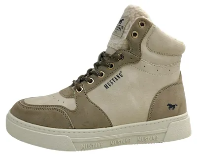 Produktbild von Mustang Damenschuhe Schnürstiefel Beige Freizeit