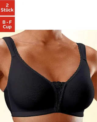 Produktbild von PETITE FLEUR Soft-BH schwarz+weiß Größe 105 Cup C