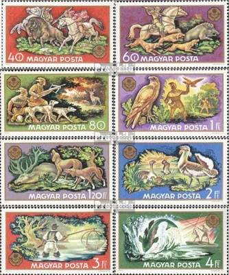Produktbild von Briefmarken Ungarn 1971 Mi 2664A-2671A (kompl.Ausg.) postfrisch Welt-Jagdausstellung