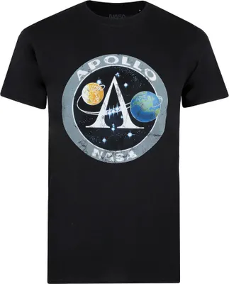 Image de NASA - T-shirt "Apollo" pour homme TV145 (L) (Noir)